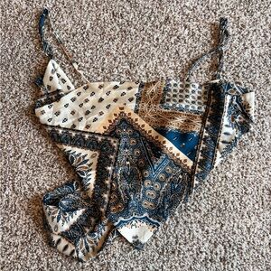 Scarf Tank Top / Cami with Tie-Back